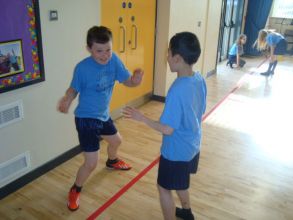 P6 enjoying Dance in P.E.